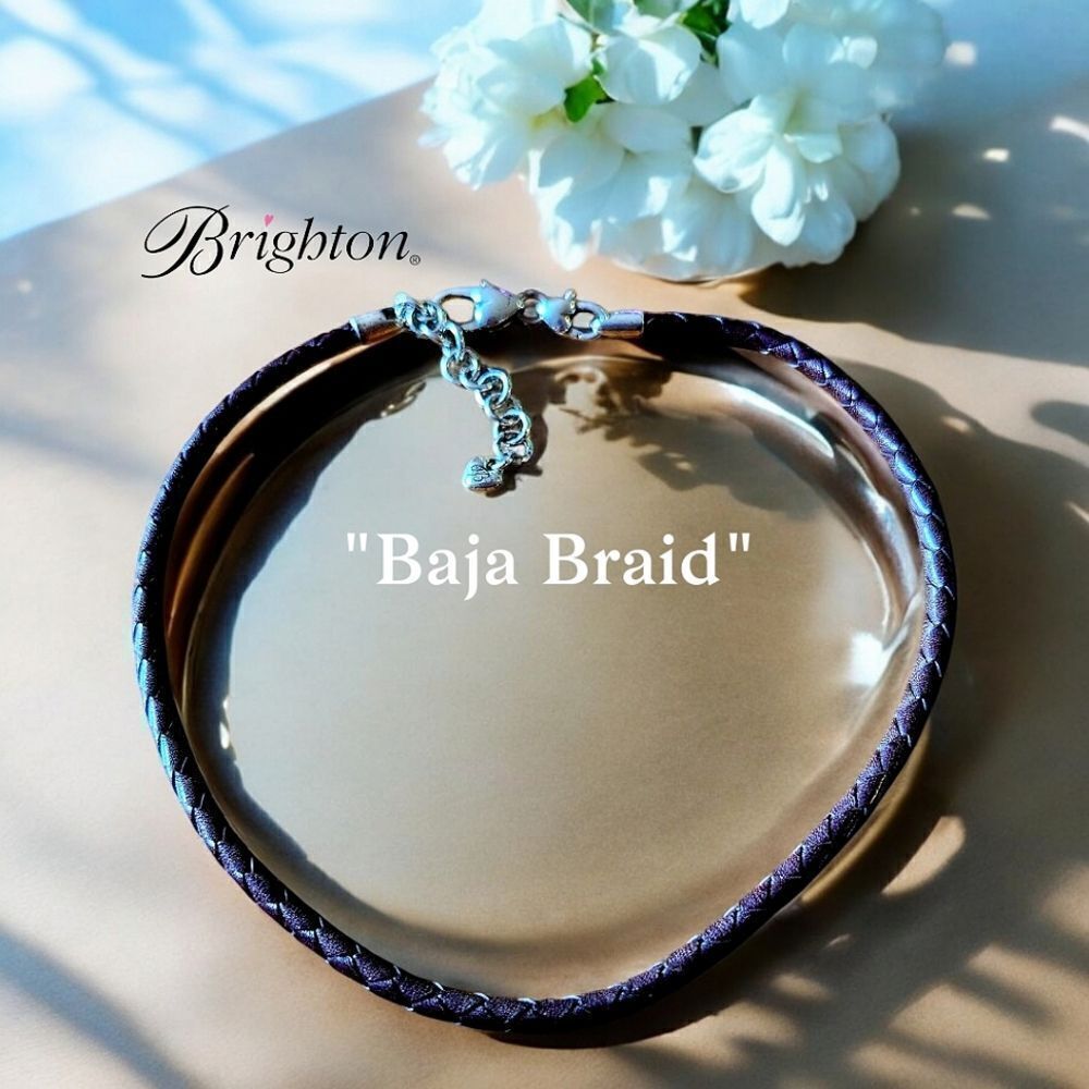 BRIGHTON "Baja Braid" Add a Charm Necklace MINIMALIST!